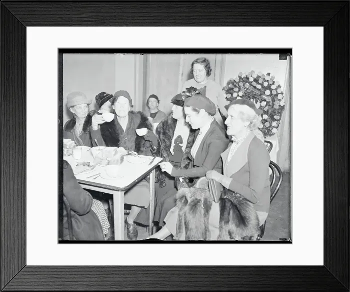 Framed Print : Fannie Hurst Sitting With Colleagues