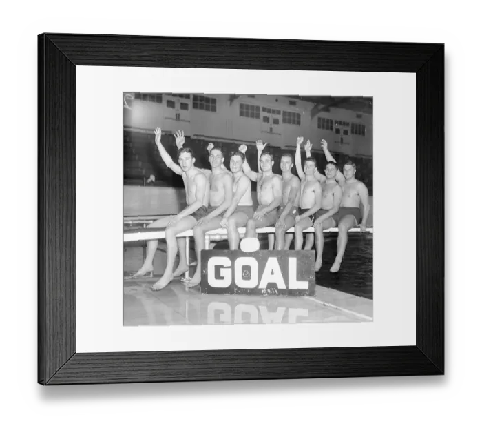 Framed Print : Portrait of a University Water Polo Team Framed Print : Portrait of a University Water Polo Team