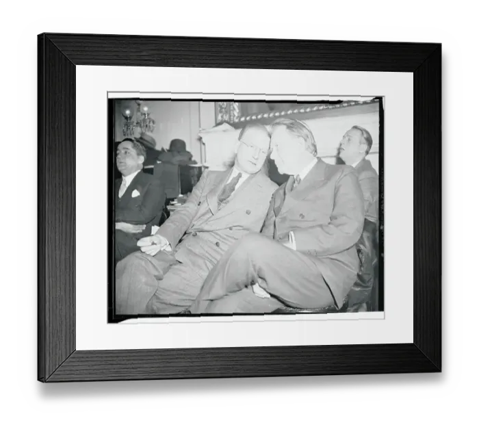 Framed Print : Burton K. Wheeler and William E. Borah Conversing During Meeting Framed Print : Burton K. Wheeler and William E. Borah Conversing During Meeting