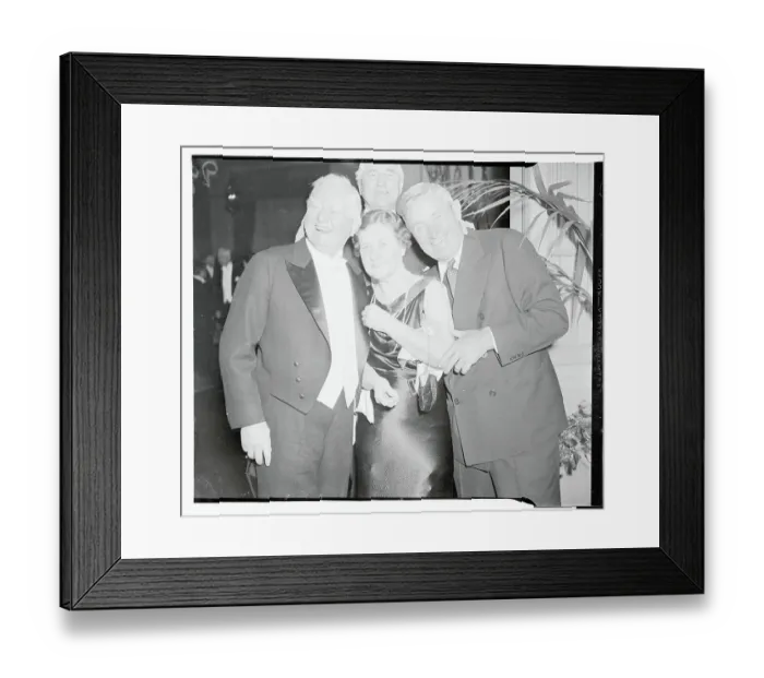 Framed Print : Mr. and Mrs. John Garner With Will Rogers at Roosevelt Dinner Framed Print : Mr. and Mrs. John Garner With Will Rogers at Roosevelt Dinner