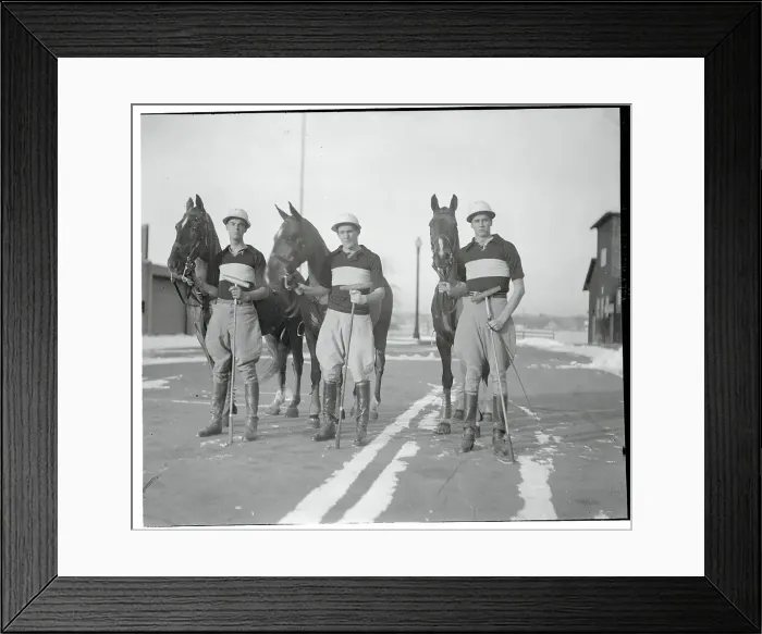 Framed Print : John Roosevelt with Members of Harvard Polo Team Framed Print : John Roosevelt with Members of Harvard Polo Team