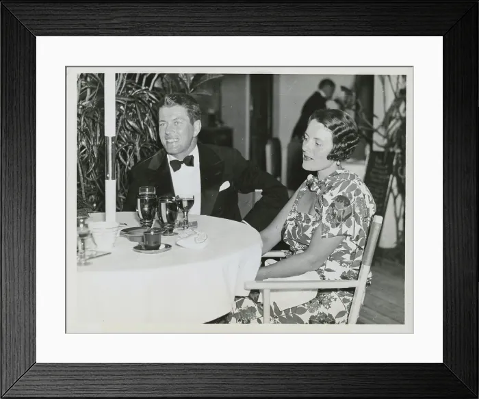Framed Print : Gene Tunney with Polly Lauder Framed Print : Gene Tunney with Polly Lauder