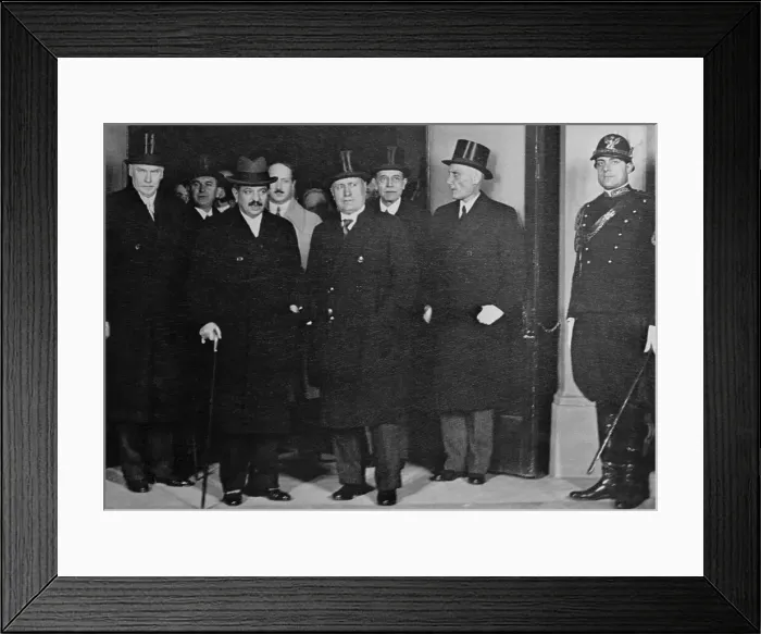 Framed Print : Mussolini and Laval Agreeing on the Franco-Italian Pact