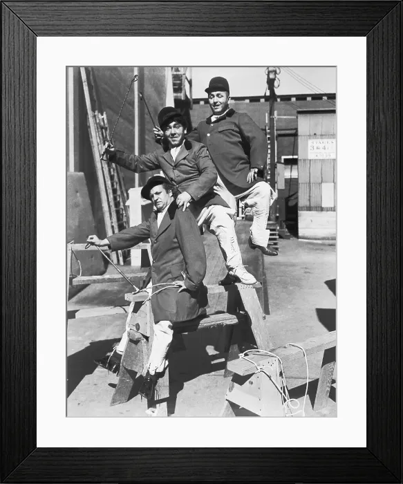 Framed Print : Three Stooges Fooling Around