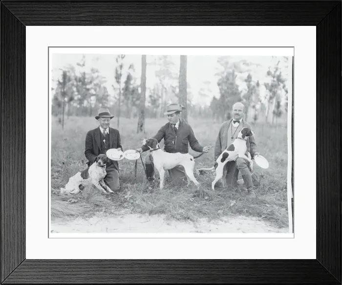 Framed Print : Owners with Winners of Pinehurst Field Trials Framed Print : Owners with Winners of Pinehurst Field Trials