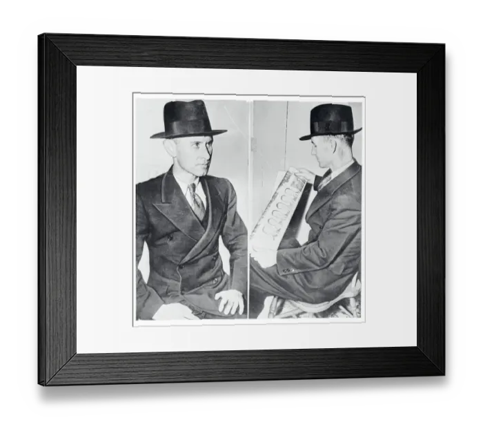 Framed Print : John F. Scanlon Resembling Hauptmann Framed Print : John F. Scanlon Resembling Hauptmann