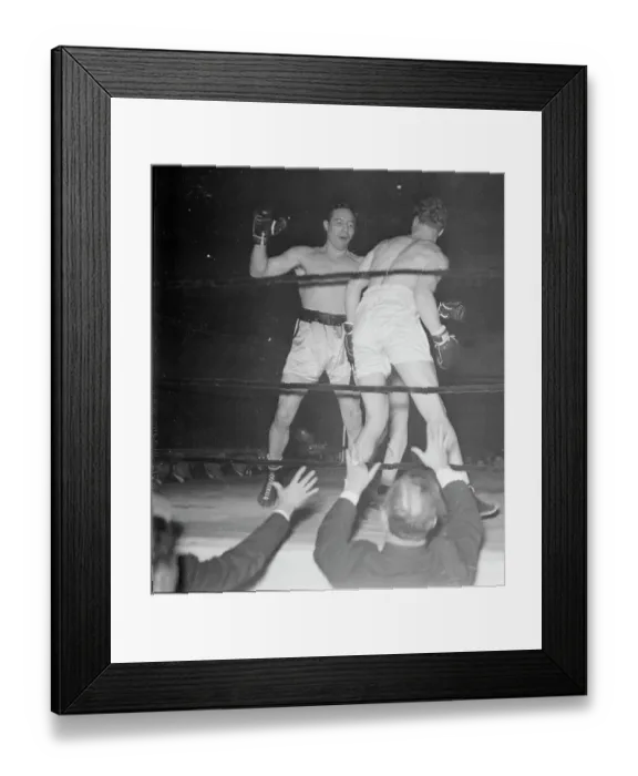 Framed Print : View of Boxers in Action Framed Print : View of Boxers in Action