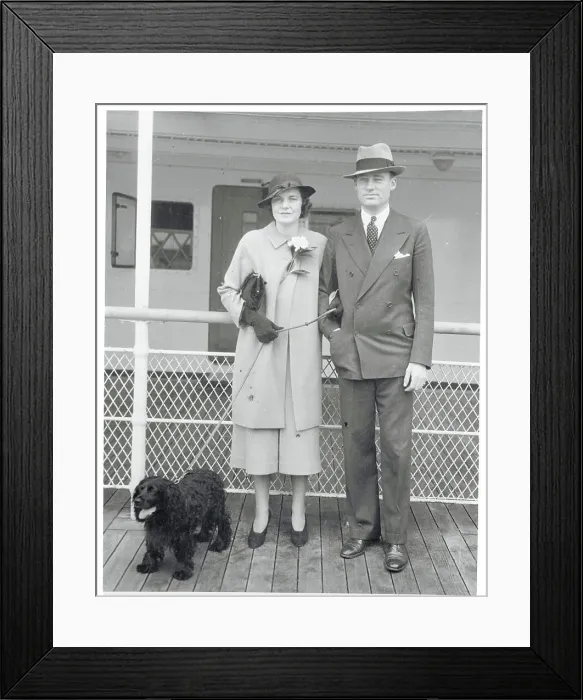 Framed Print : Portrait of William H Vanderbilt with His Wife Framed Print : Portrait of William H Vanderbilt with His Wife