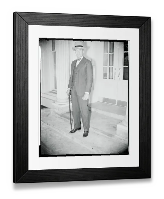 Framed Print : Cuban Envoy Jefferson Caffery Standing on Steps Outside White House Framed Print : Cuban Envoy Jefferson Caffery Standing on Steps Outside White House