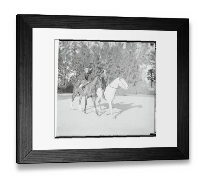 Framed Print : Mary Hirsh Riding a Horse Framed Print : Mary Hirsh Riding a Horse