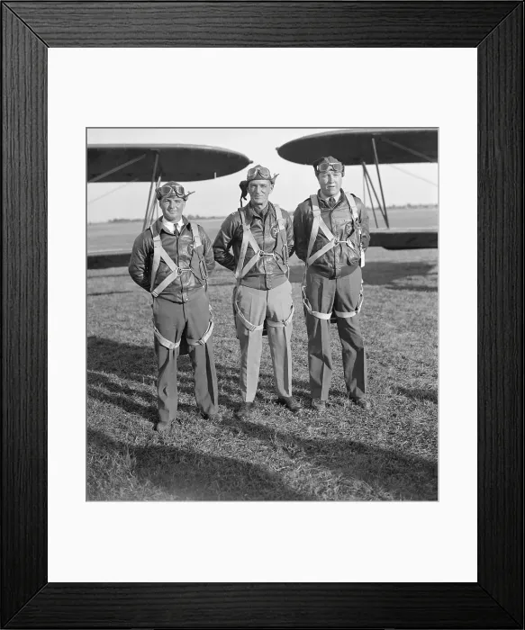 Framed Print : Claire Chennault and Wingmen Framed Print : Claire Chennault and Wingmen