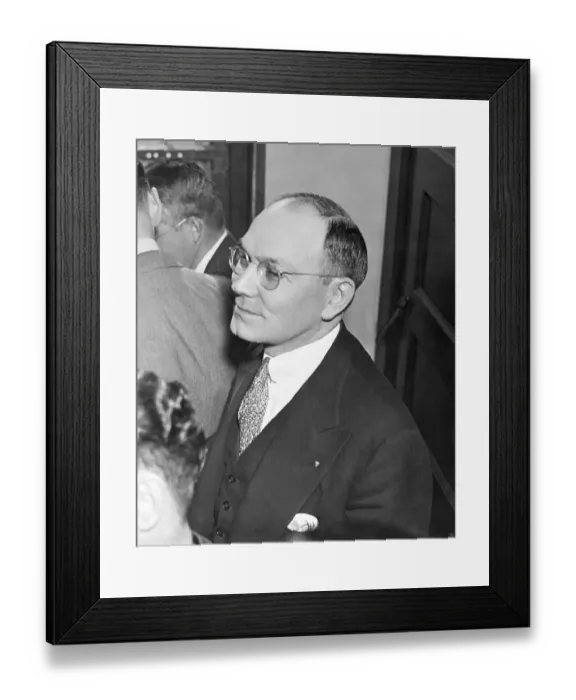 Framed Print : Frank J. Wilson at Hauptmann Trial Framed Print : Frank J. Wilson at Hauptmann Trial