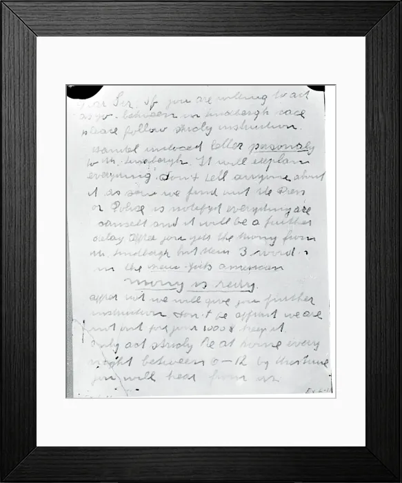 Framed Print : Evidence in Hauptmann Trial Framed Print : Evidence in Hauptmann Trial
