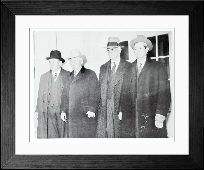 Framed Print : Fellow Politicians Posing at White House Framed Print : Fellow Politicians Posing at White House