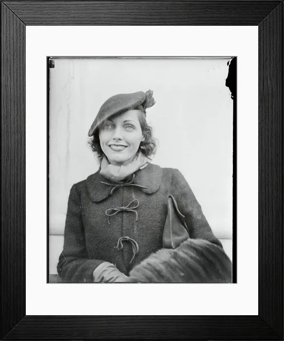 Framed Print : Portrait of Adrienne Ames Framed Print : Portrait of Adrienne Ames