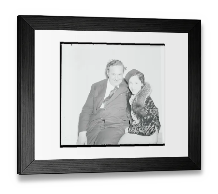 Framed Print : Portrait of Heywood Broun and Mrs. Johnny Dooley Framed Print : Portrait of Heywood Broun and Mrs. Johnny Dooley
