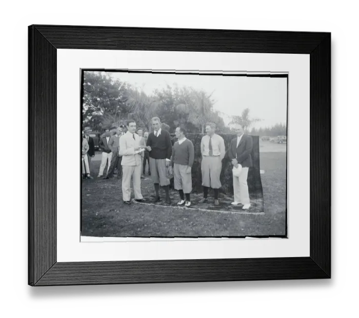 Framed Print : Golf Tournament Winners Receiving Monetary Awards Framed Print : Golf Tournament Winners Receiving Monetary Awards