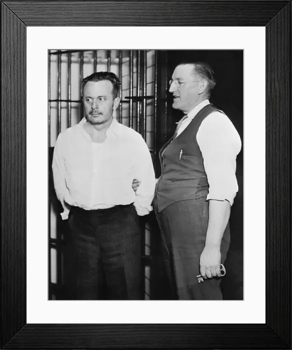 Framed Print : Gangster Arthur Barker in Jail Framed Print : Gangster Arthur Barker in Jail