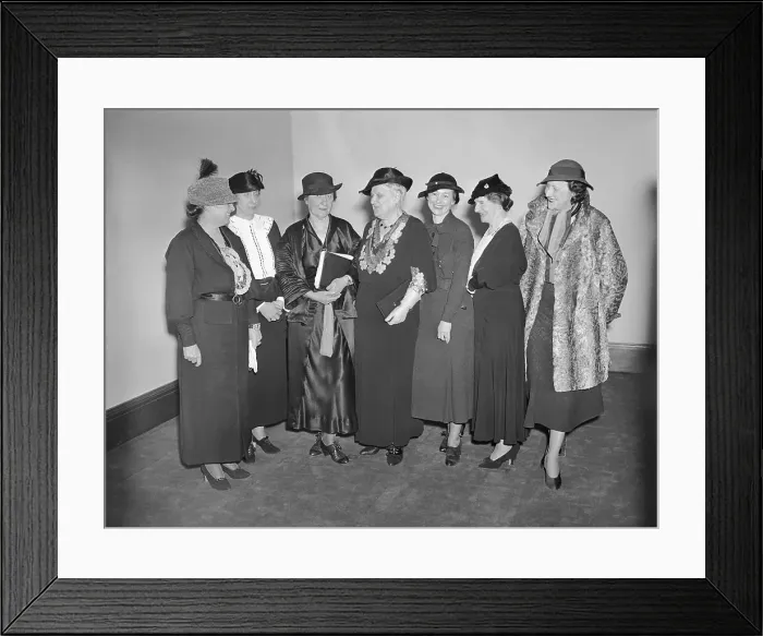 Framed Print : Senator Women Attending Luncheon Framed Print : Senator Women Attending Luncheon