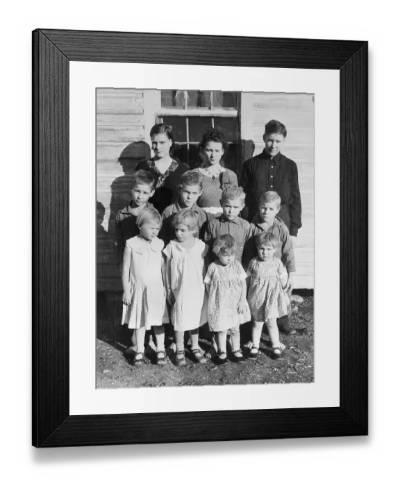 Framed Print : Portrait of the Hamm Family Framed Print : Portrait of the Hamm Family