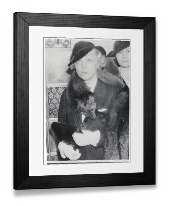 Framed Print : Irma S. Warner Winning Divorce Case