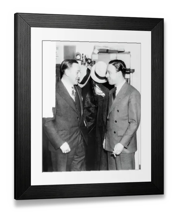 Framed Print : Dutch Schultz with His Attorney J Richard Davis