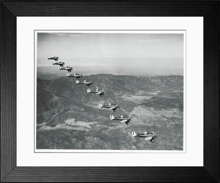 Framed Print : Aerobatic Team in Formation Framed Print : Aerobatic Team in Formation