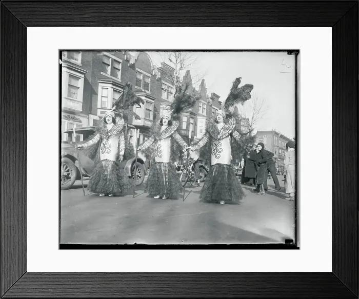 Framed Print : People Dressed in Costume for the Mummers Parade Framed Print : People Dressed in Costume for the Mummers Parade