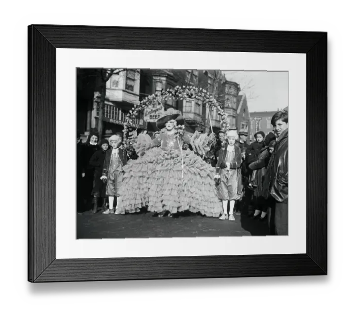 Framed Print : People Dressed in Costume for the Mummers Parade Framed Print : People Dressed in Costume for the Mummers Parade