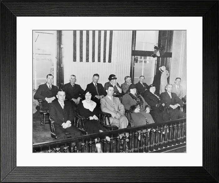 Framed Print : Jury for the Bruno Richard Hauptmann Trial Framed Print : Jury for the Bruno Richard Hauptmann Trial