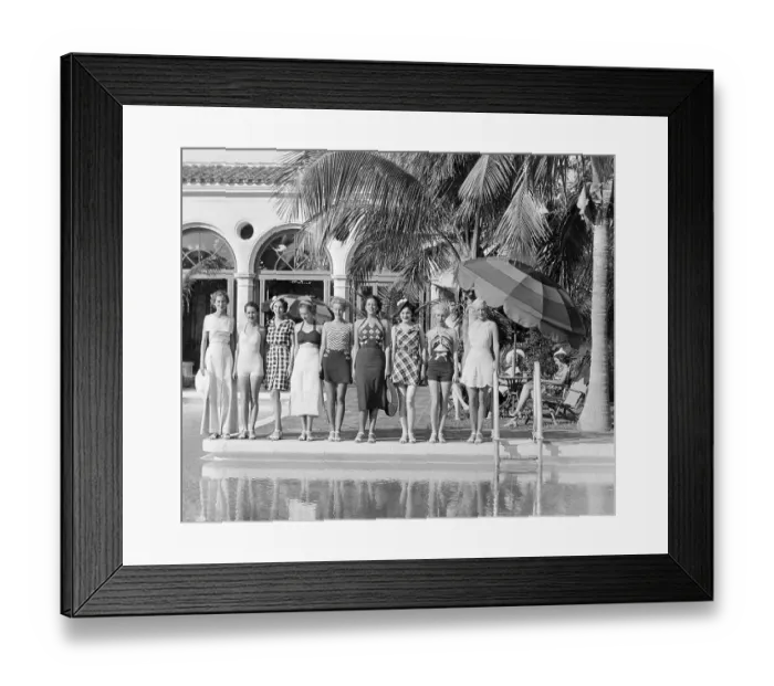 Framed Print : Models Modeling Summer Fashions Framed Print : Models Modeling Summer Fashions