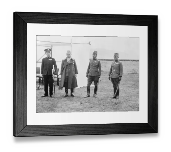 Framed Print : Military Men Posing in Uniform Framed Print : Military Men Posing in Uniform