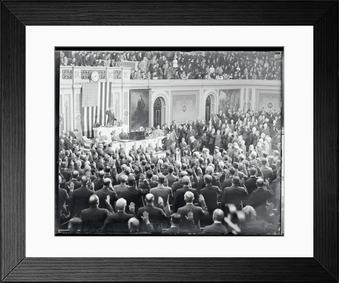 Framed Print : Joseph Byrns Taking the Oath of Office Framed Print : Joseph Byrns Taking the Oath of Office