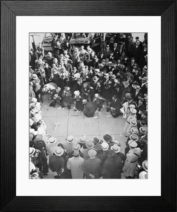 Framed Print : Camera Men Shooting Hauptmann Trial Framed Print : Camera Men Shooting Hauptmann Trial