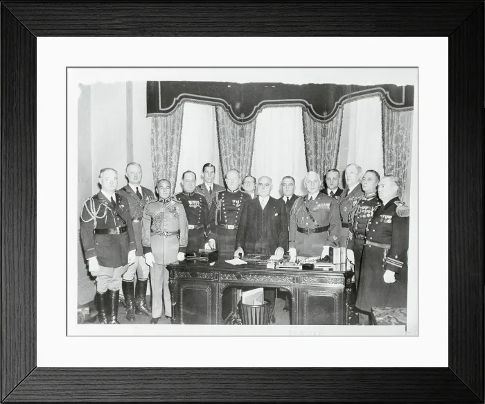 Framed Print : Portrait of the Governor and His Staff Framed Print : Portrait of the Governor and His Staff