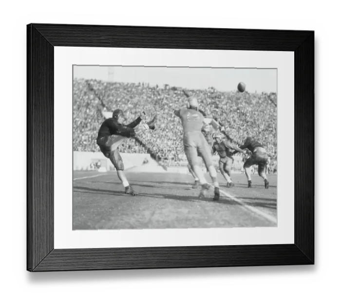 Framed Print : Homer Griffith Using His Skills Against Pitt