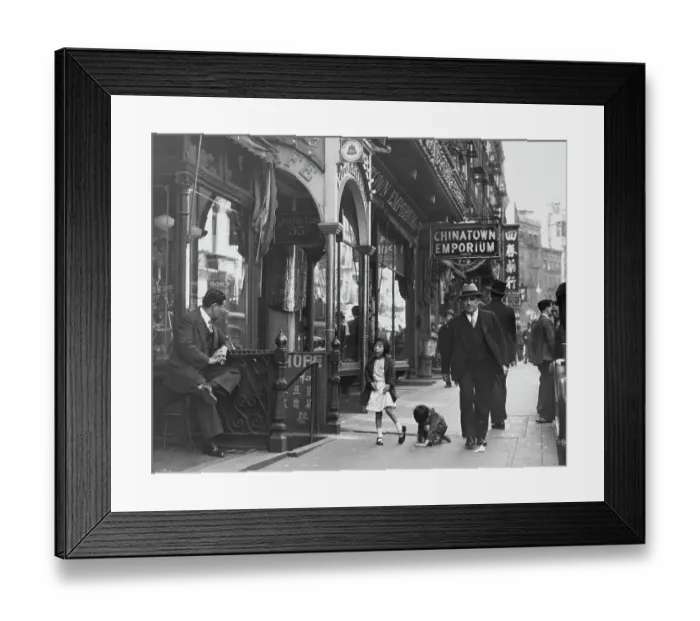 Framed Print : Mott Street In Chinatown Framed Print : Mott Street In Chinatown