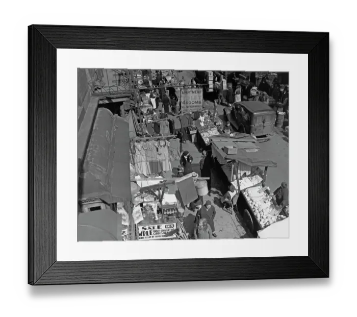 Framed Print : Pushcart Market, Lower East Side Framed Print : Pushcart Market, Lower East Side