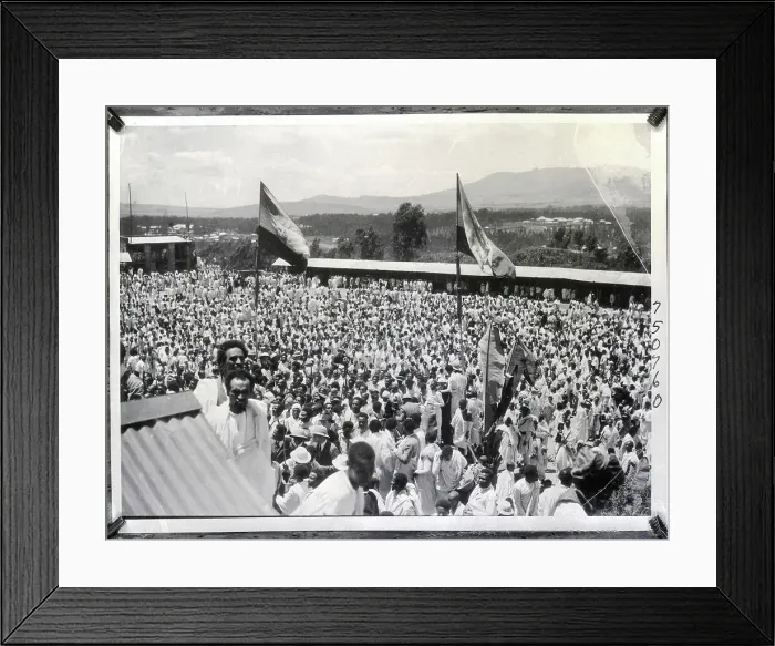 Framed Print : Ethiopians Rally Against Italian Invasion Framed Print : Ethiopians Rally Against Italian Invasion