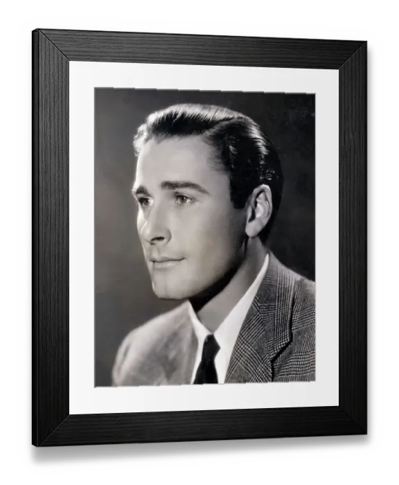 Framed Print : Portrait of Errol Flynn Framed Print : Portrait of Errol Flynn