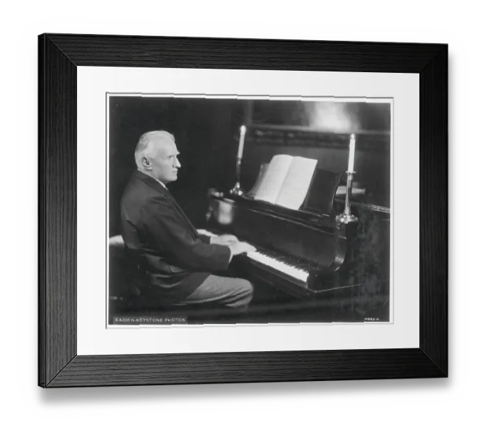 Framed Print : Walter Damrosch Playing Piano Framed Print : Walter Damrosch Playing Piano