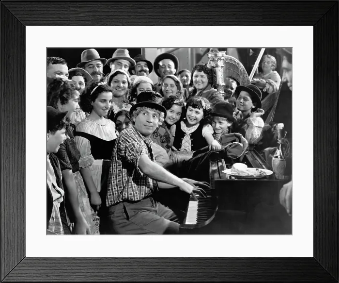 Framed Print : Harpo Marx Playing Piano Framed Print : Harpo Marx Playing Piano