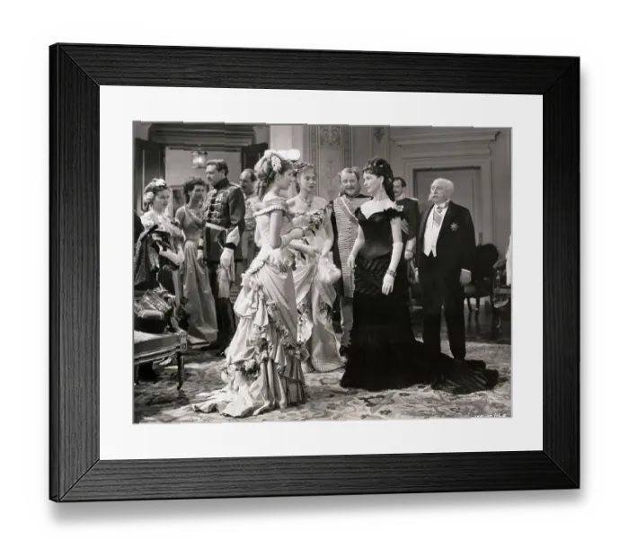 Framed Print : Greta Garbo Acting with Fellow Actors Framed Print : Greta Garbo Acting with Fellow Actors