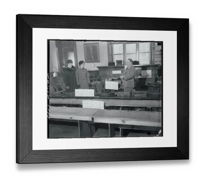 Framed Print : Bruno Hauptmann Investigator Showing Evidence Framed Print : Bruno Hauptmann Investigator Showing Evidence