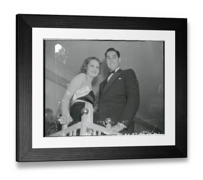 Framed Print : Portrait of Hazel Forbes with Philip Reed Framed Print : Portrait of Hazel Forbes with Philip Reed