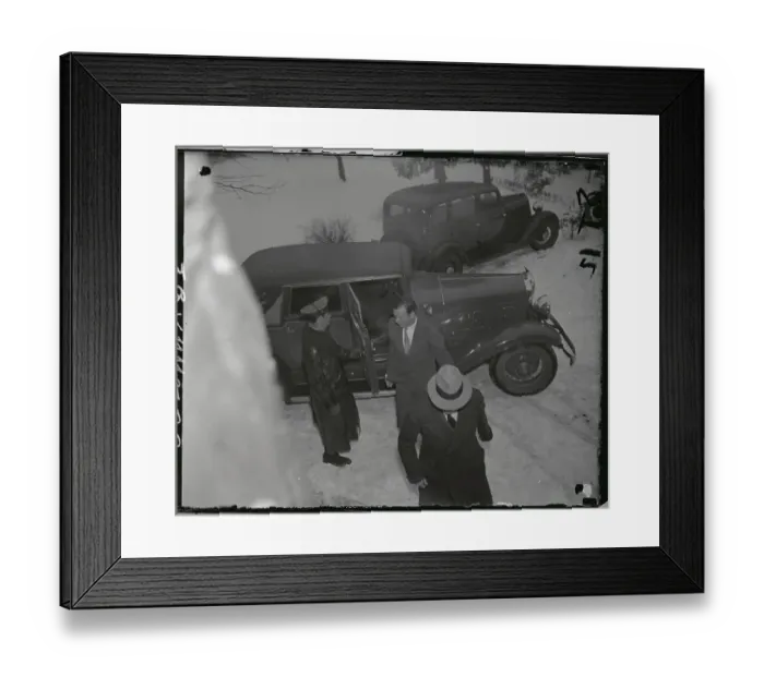 Framed Print : Charles Lindbergh Arriving at Hauptmann Trial Framed Print : Charles Lindbergh Arriving at Hauptmann Trial