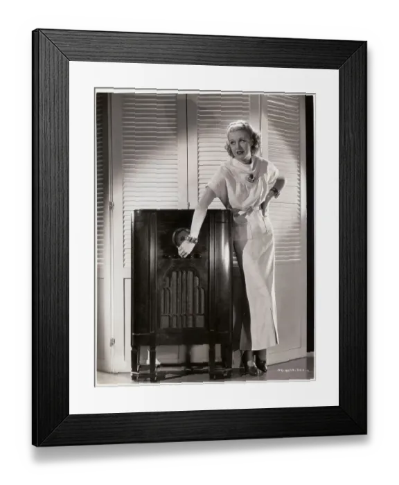 Framed Print : Ginger Rogers with Radio Framed Print : Ginger Rogers with Radio