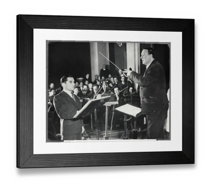 Framed Print : Joseph Schmidt Singing Framed Print : Joseph Schmidt Singing