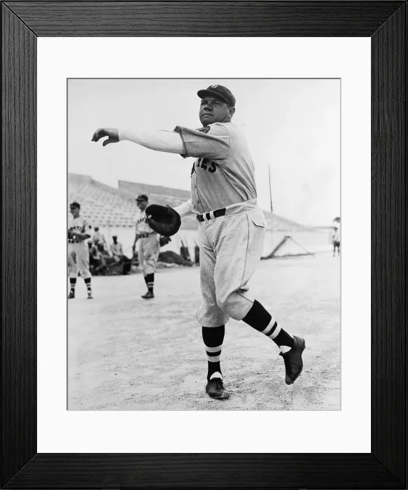 Framed Print : Babe Ruth Warming Up At Spring Training Framed Print : Babe Ruth Warming Up At Spring Training