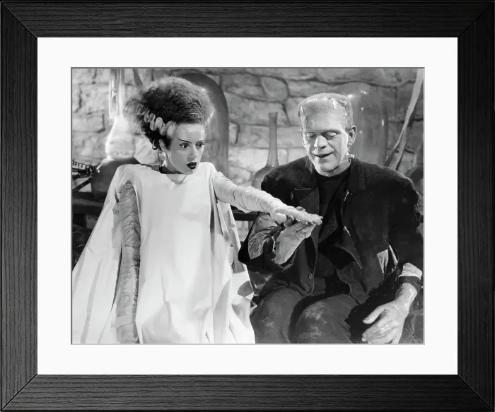 Framed Print : Elsa Lanchester and Boris Karloff in Bride of Frankenstein Framed Print : Elsa Lanchester and Boris Karloff in Bride of Frankenstein